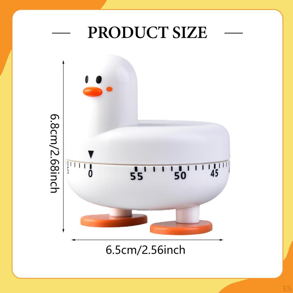 Kitchen Timer Wind Up Time Management 60 Minute Egg for Reading Sports Fitness Home
