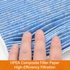 For Ford Ranger 2023-2025 Car Activated Carbon Air Filter Cartridge PM2.5 Air Filtration Conditioner Cleaner Accessories