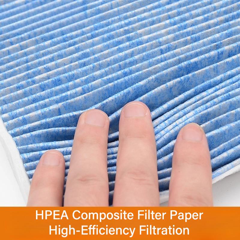 For Ford Ranger 2023-2025 Car Activated Carbon Air Filter Cartridge PM2.5 Air Filtration Conditioner Cleaner Accessories