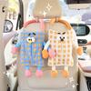 Car tissue box hanging cartoon monster Car seat back paper towel hanging bag Car paper box interior decoration supplies