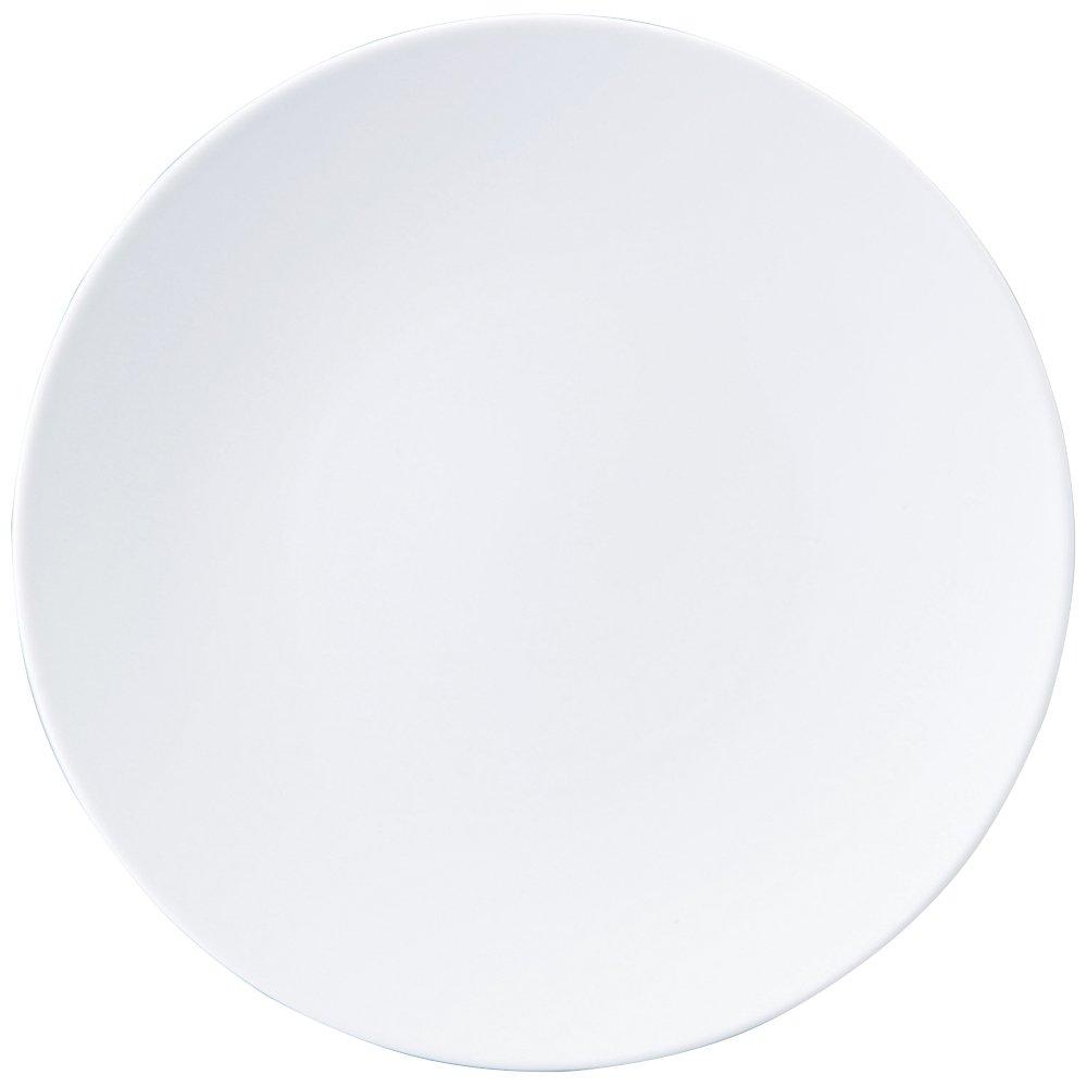 NARUMI White Collection 23cm Flat Plate, White, Stylish and Simple, Microwave and Dishwasher Safe, 51326-5649