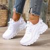 Shoes Female Summer Fashion New Women's Shoes Mesh Breathable Thick Bottom Retro Gump Shoes Korean Sports Shoes
