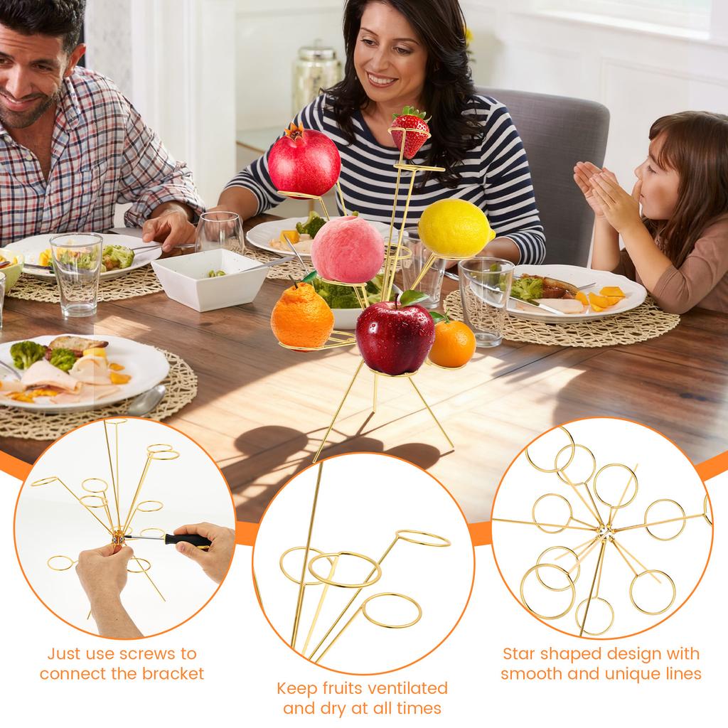 Exploding Fruit Bowl Simple Metal Round Fruit Bowl Dinner Table Fruit Bowl Stand Holiday And Festival Party Desk Ornaments Decor