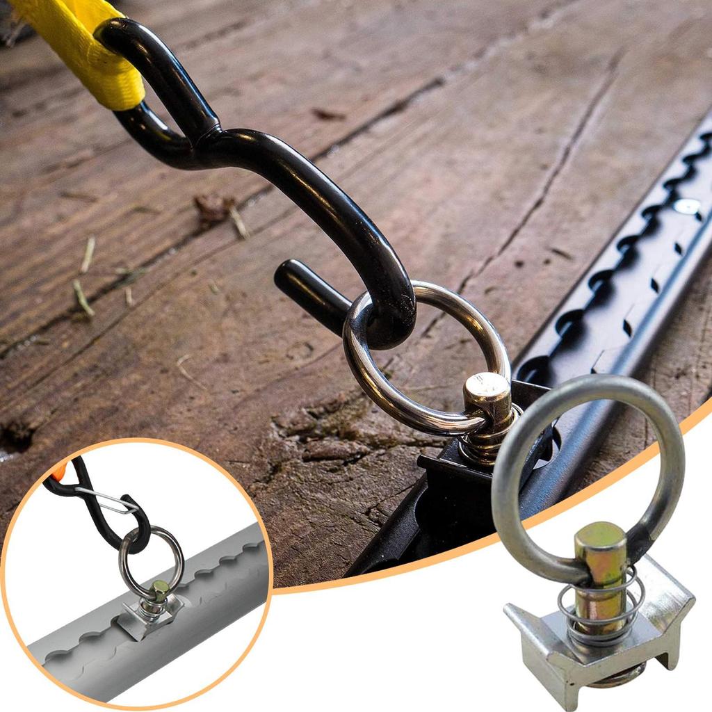 Aluminum Airline Rail L-Track Control Tie Down Rail For Trailer Securing Motorcycles ATVs Tractors Dirt Bikes