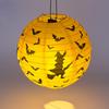 New Halloween Paper Pumpkin Hanging Lantern DIY Holiday Party Decor Scary