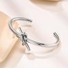 Knot Bracelets Stainless Steel Dainty Adjustable Opening Bangle,Trendy Circular Knot Cuff Wedding Bracelet,Bridesmaid Jewelry