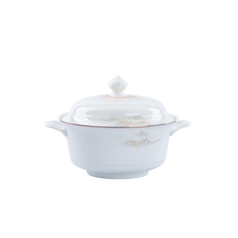 Jingdezhen 56-delars benporslinsservis - Great Rivers-design