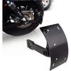 SUNPIE Black Motorcycle Cured Vertical Side Mount Licese Plate Tag Holder Bracket Fits All Sport Bike