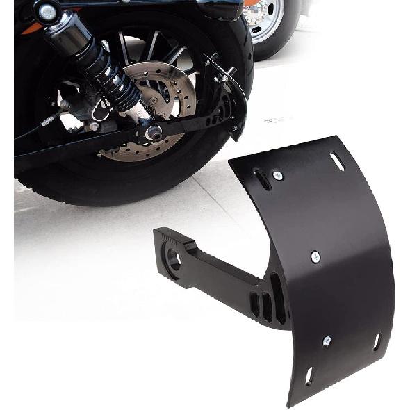 SUNPIE Black Motorcycle Cured Vertical Side Mount Licese Plate Tag Holder Bracket Fits All Sport Bike