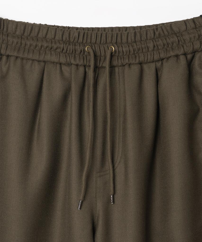 MILLO WOMEN Twill Wide Track Pants [Brown]