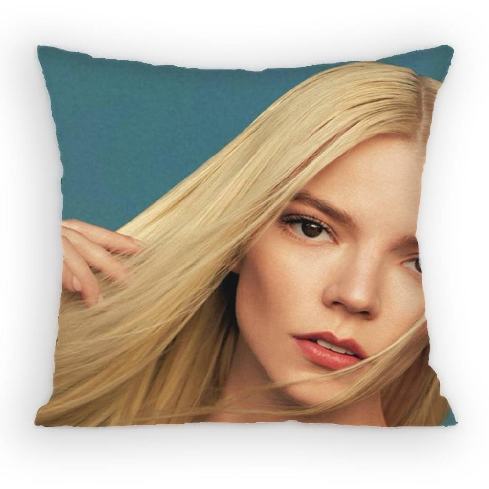 Actor AAnya TTaylor JJoy Pillow Case Sofa Living Room for Bedroom car Headboard Backrest Cushion Square Cushion Nap Time