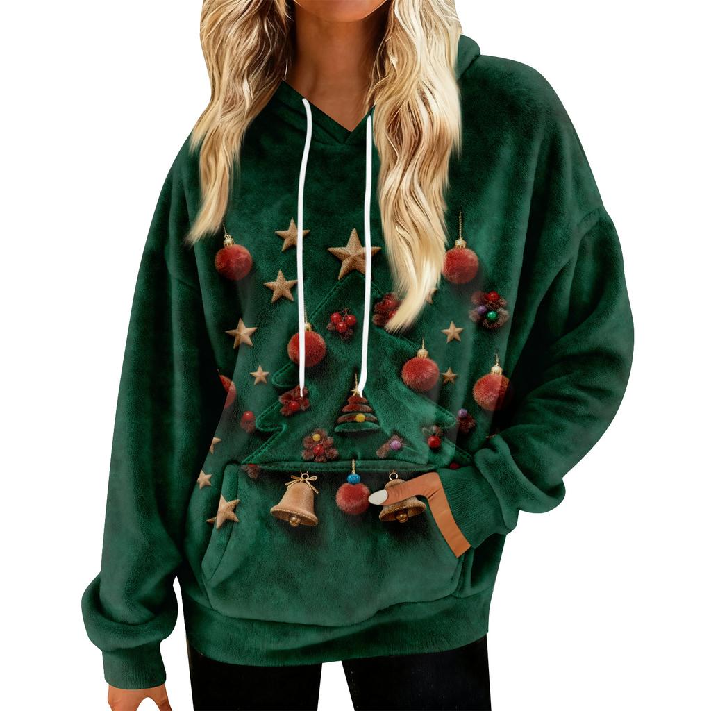 Hoodies For Women Oversized Winter Plush Cute Sweatshirts Pullover Trendy Fall Winter Clothes
