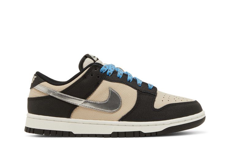 Women's Sneakers Nike Dunk Low Starry Laces (Women's) Light Bone/Metallic Silver/Black
