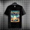 Funny Vintage Ufo Crash Graphic Tshirt With Roswell New Mexico Lettet Casual Fashion Pure Cotton Short Sleeve Humor Style Tee