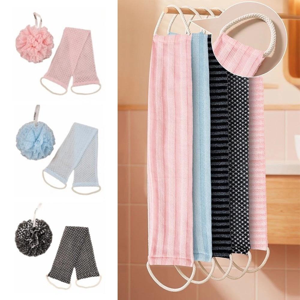 Dead Skin Remover Exfoliating Back Scrubber Household Body Wash Cloth Set Back Cleaning