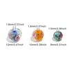 10pcs/lot 8 10 12mm Colored Faceted Flower Lampwork Beads Loose Spacer Abacus Glass Beads For DIY Girls Charms Bracelet Necklace
