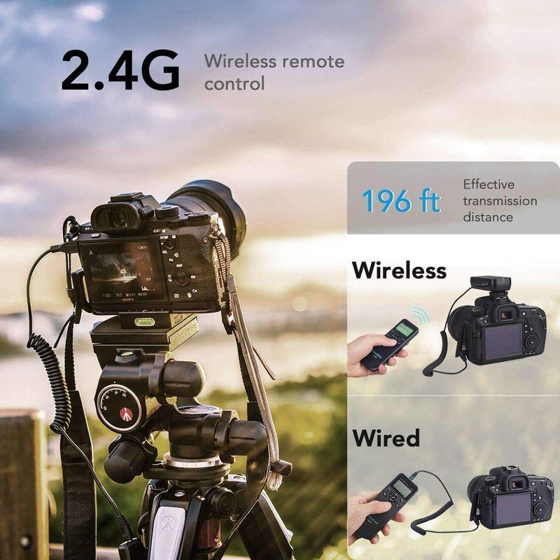 AODELAN Wireless Camera Timer Remote Control Shutter Release for Nikon Z9, Z7 II, Z6 II, Z6, Z5 D780, D6, D850, Coolpix A, P950,