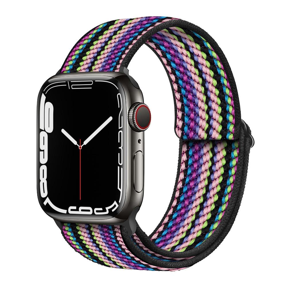 Für Nylon Loop Strap für Apple Watch Band 44mm 40mm 45mm 49mm 41mm 42mm 38mm 44 45 mm Armband iWatch Serie Ultra 8 7 6 5 4 SE Band