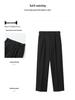Men's Spring/Summer Casual Versatile Loose-Fit Straight-Leg Trousers with Half Elastic Waist