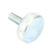5pcs M3 Zinc Plated Carbon Steel Flat Knurled Head   Thumb Screws (M3*5)