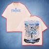 Anime Frieren T Shirt Vintage Washed Oversized T-shirt Men Women Clothing Summer Short Sleeve Pure Cotton Tee Tops