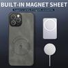 EUCAGR Per iPhone 12 Pro Max/12 Pro/12Pro Custodia Semplice Elegante Magnetica di Aspirazione Lusso Pelle PU Skin-friendly Anti-caduta Copertura