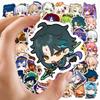50pcs Genshin Impact Waterproof Sticker Set Venti Xiao Klee Decor For Luggage Cases