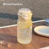 Water bottle1 new simple water cup girls high value student portable large capacity plastic straw cup summer double drinking cup