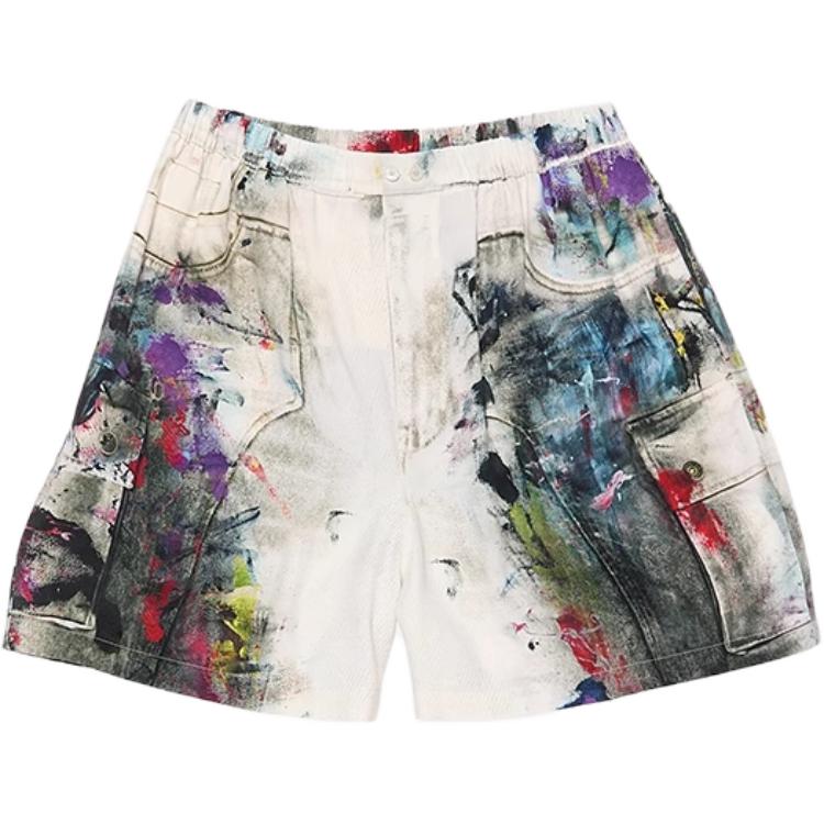 Acne Studios paint-splatter shorts BE0211-BHO