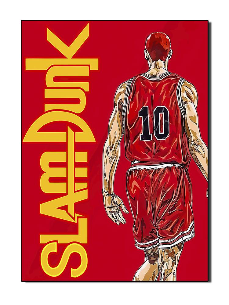 Plakát a tisky Anime Slam Dunk Japonsko Film Malba na plátně Hrát basketbal Nástěnný obraz pro chlapce Dětský pokoj Domácí dekorace