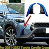 Blue Car Front Bumper Fog Light Cover Trim For Toyota Corolla Cross -