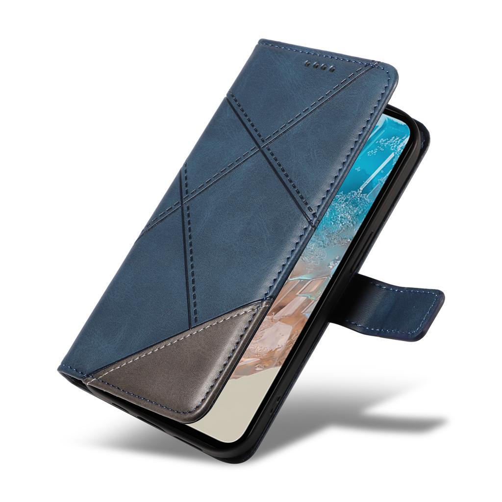 For Samsung Galaxy M35 5G Case Folding Stand Leather Geometric Wallet Phone Cover