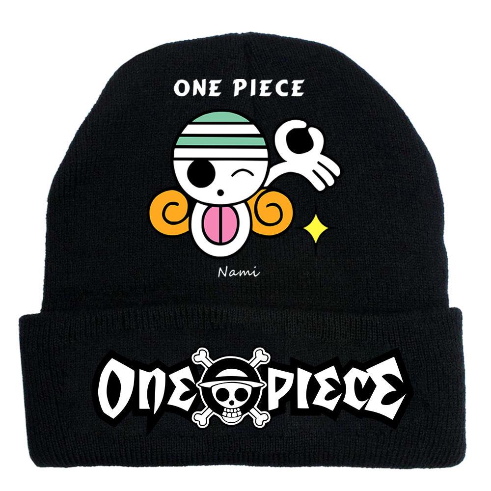 One Piece Anime Knit Hat: Warm Velvet Lined, Rolled Brim, Adult Outdoor Beanie