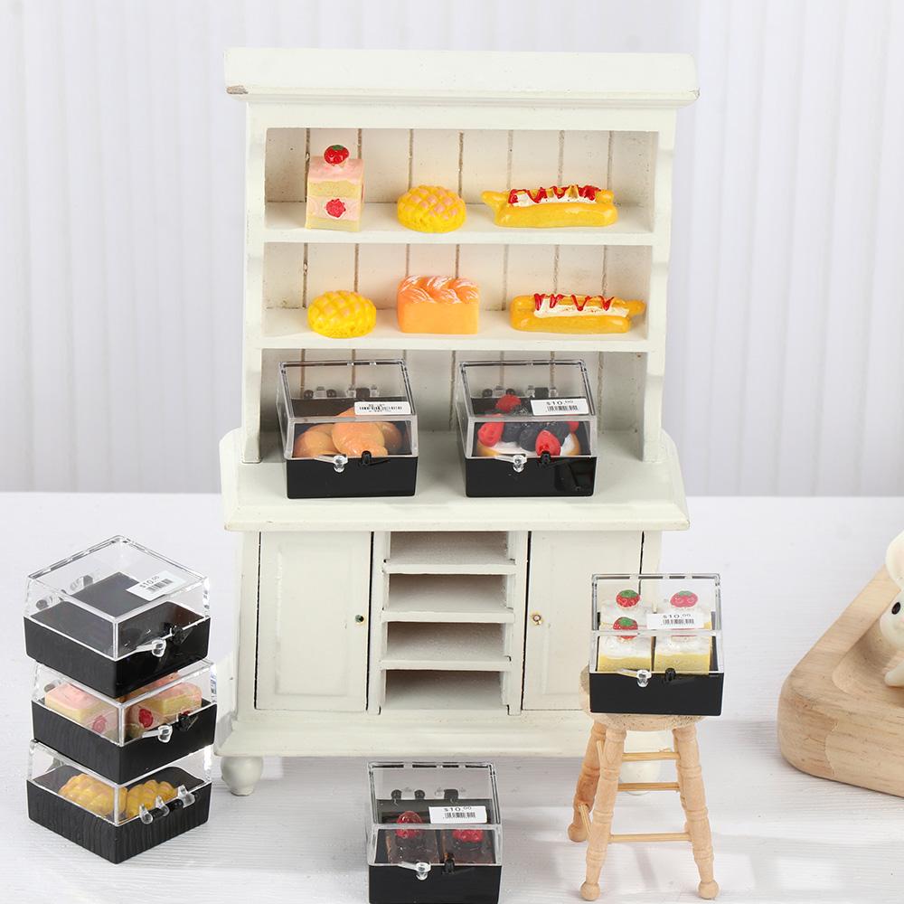 Scale Scene Model Photo Props Simulation Food Doll Accessories Dollhouse Cake Miniature Boxed Bread