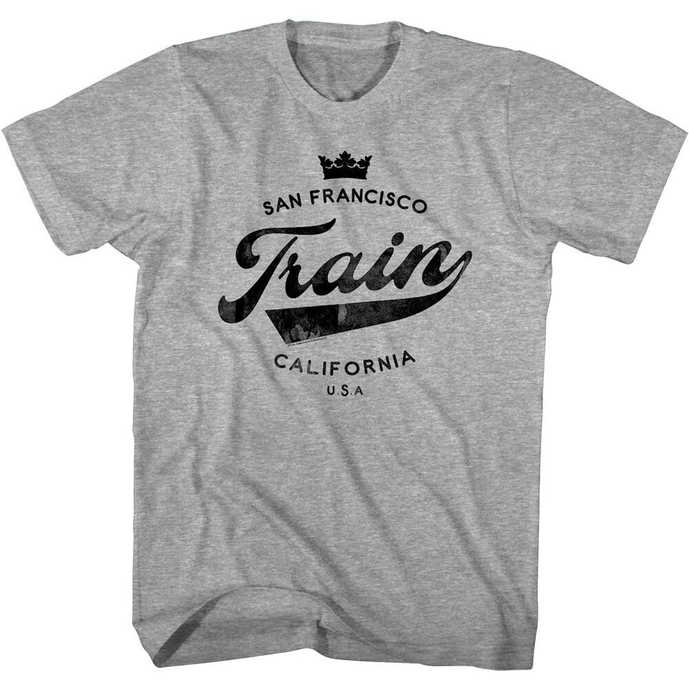 Train San Francisco Crown Men s T Shirt California USA Rock Band Album Concert Unisex T-Shirt S