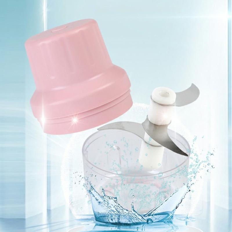 Mini Tritatutto Elettrico per Aglio Ricaricabile USB Tritaverdure Plastica Senza Fili Robot da Cucina per Aglio Cipolle