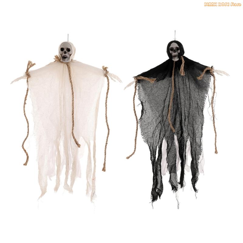 K1AE 2pcs Halloween Skeletons Hanging Decorations Specter Skull Specter Ornament For Party Decorations