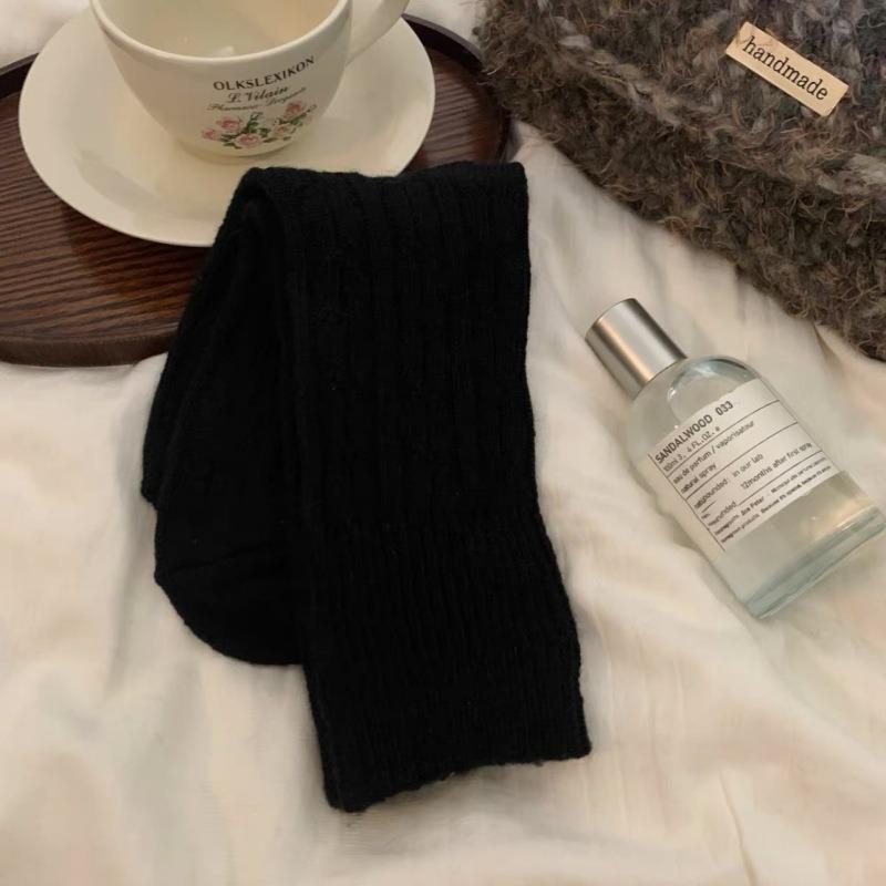 

“Spring, Autumn and Winter Socks, Women s Mid-calf Socks, Wool Socks, Thickened Warm, Retro Pile Socks 1 pair чорний