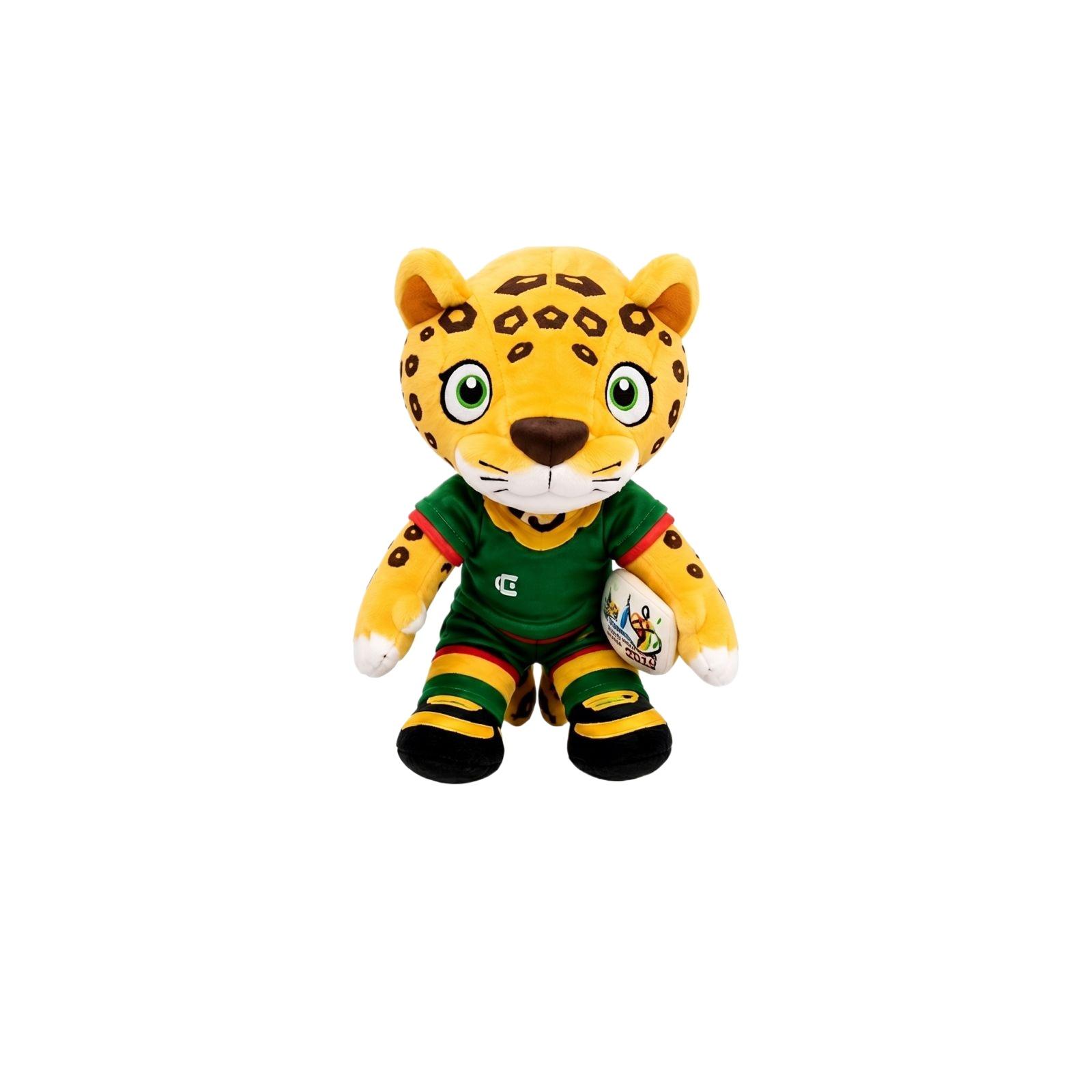 

Plush Soccer Ball Character Stuffed Toy Soft Fabric Sports Theme Gift for Kids and Collectors with Bandana and Shoes Design One Size