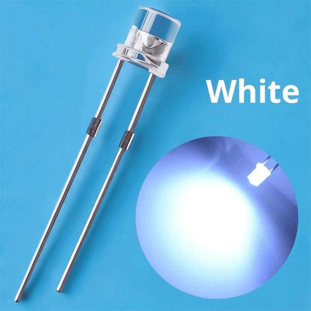 100Pcs Wide Angle LEDs LED Light Diodes Flat Top LED Lamp Bulbs  Signage Decoration