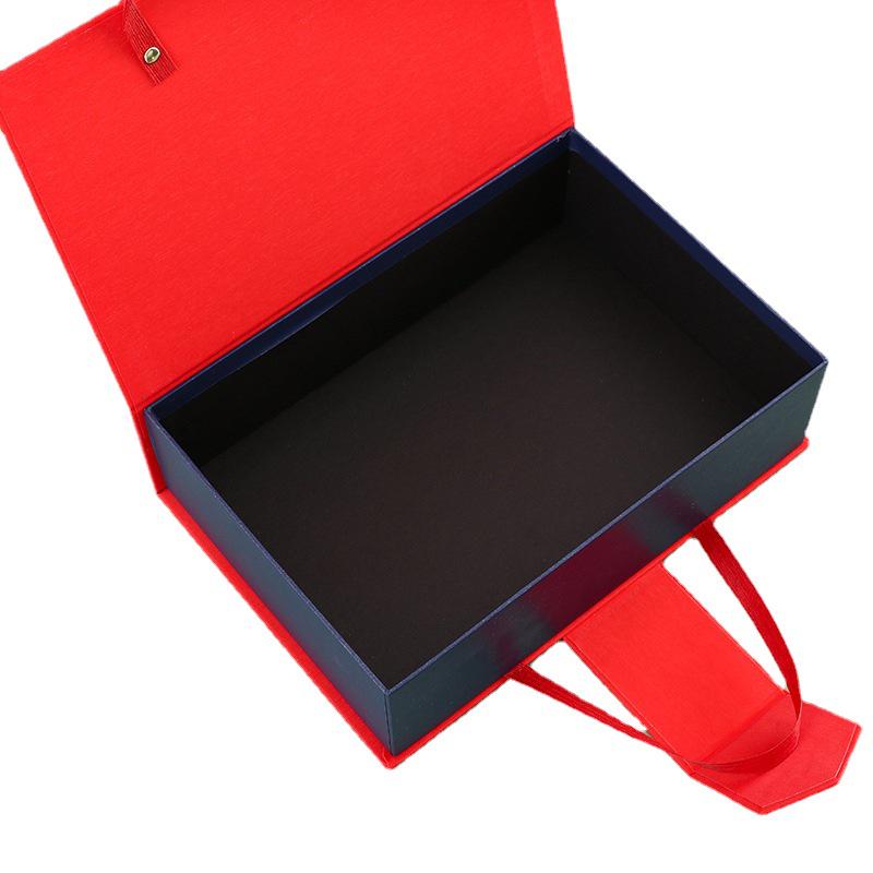 Luxury Large Flip-Top Handheld Gift Box for Cosmetics & Tea