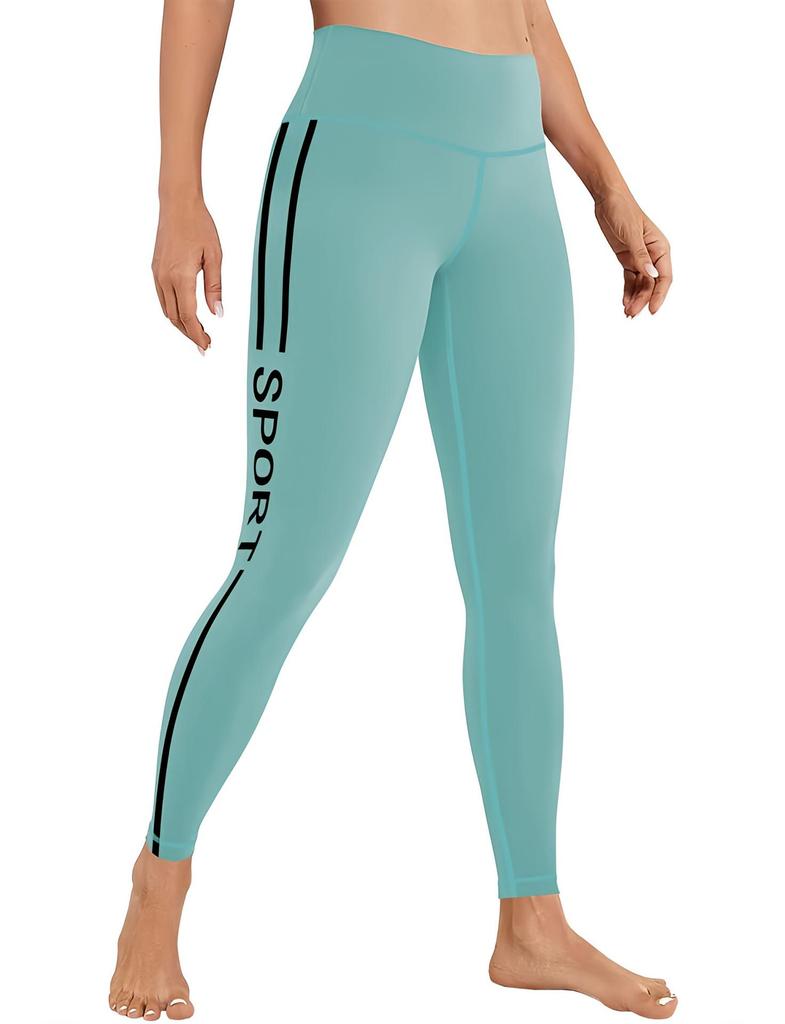 Kadın Yüksek Bel Düz Renk Yoga ve Fitness Pantolonu