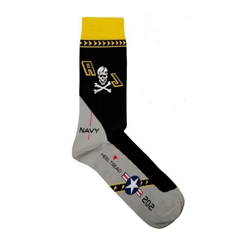 Heel Tread Unisex Adult Jolly Roger Socks