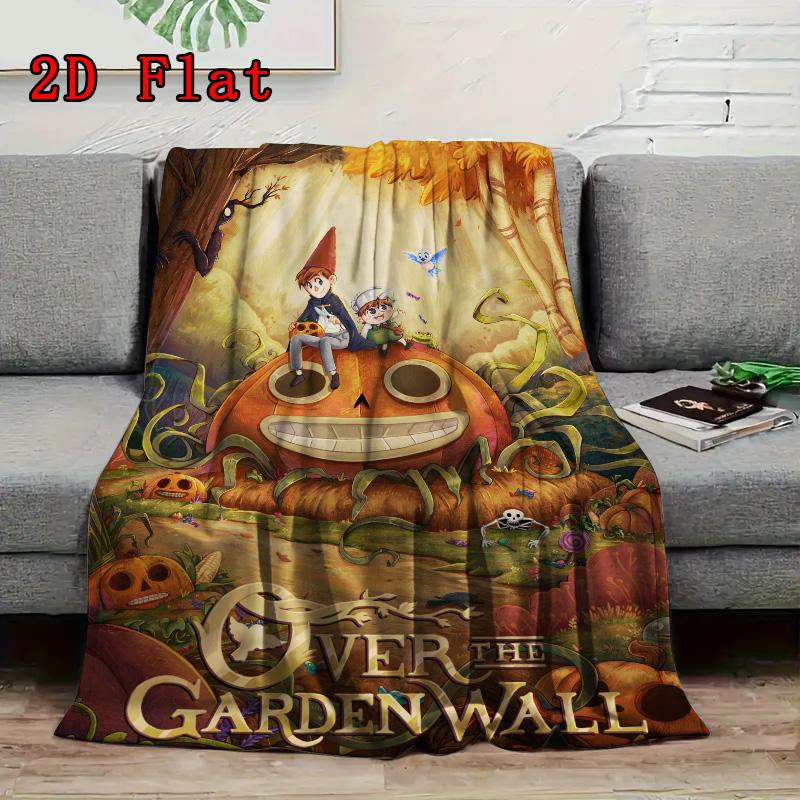 Fantasy Garden Wall 2D Flat Pattern Flannel Blanket High Quality All Seasons Warmth and Comfort Perfect for Christmas Gifts.