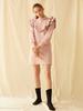 Holliseteonjeu Frill Zipper Dress Pink