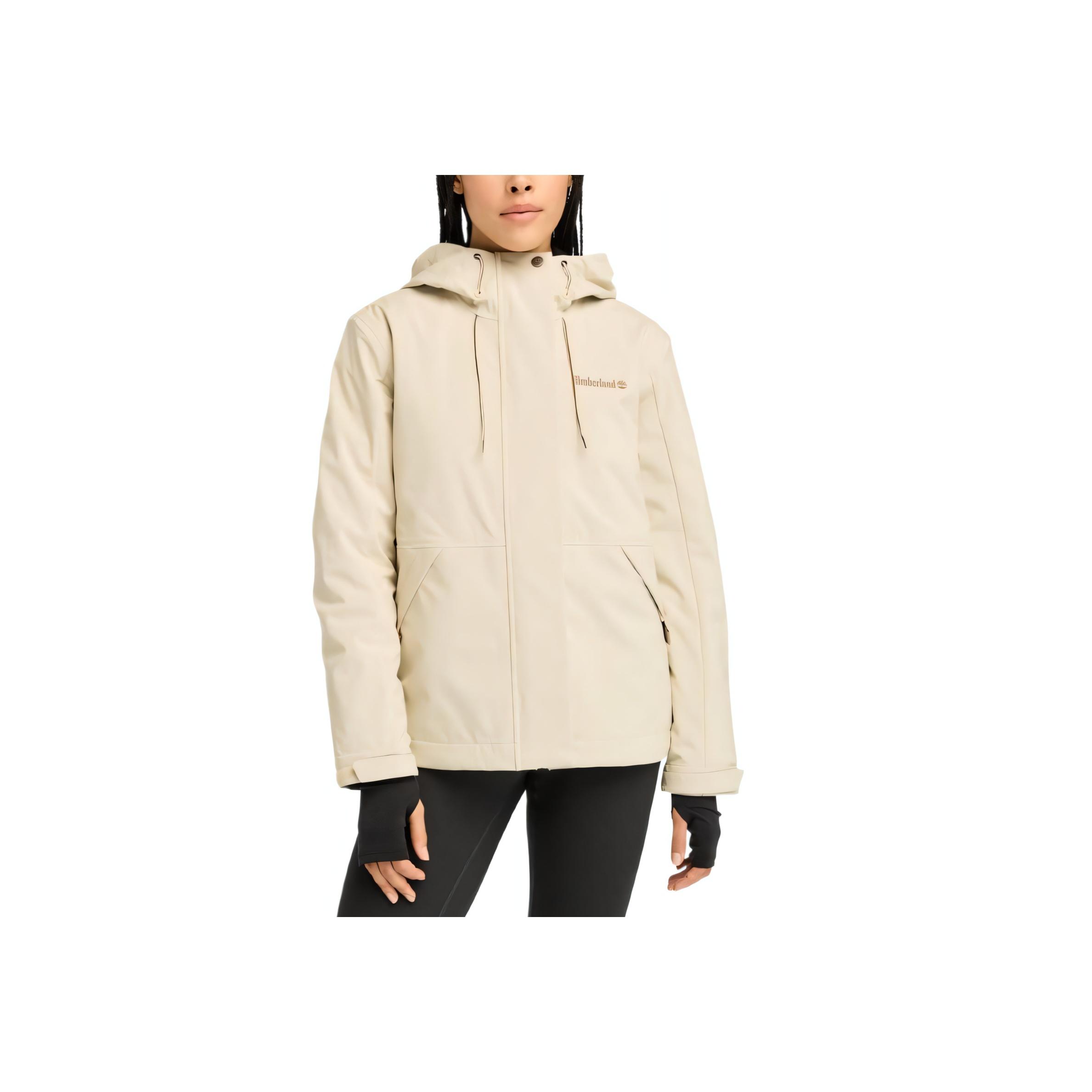 Timberland Zippered Hooded Solid Fit Jacket Women jackets TB0A5ZQYEFL1