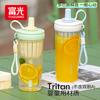 Rich Light Straw, Large Capacity Tritan Water Cup, Milk Tea Cup, Internet Celebrity Fashion Cup, Female