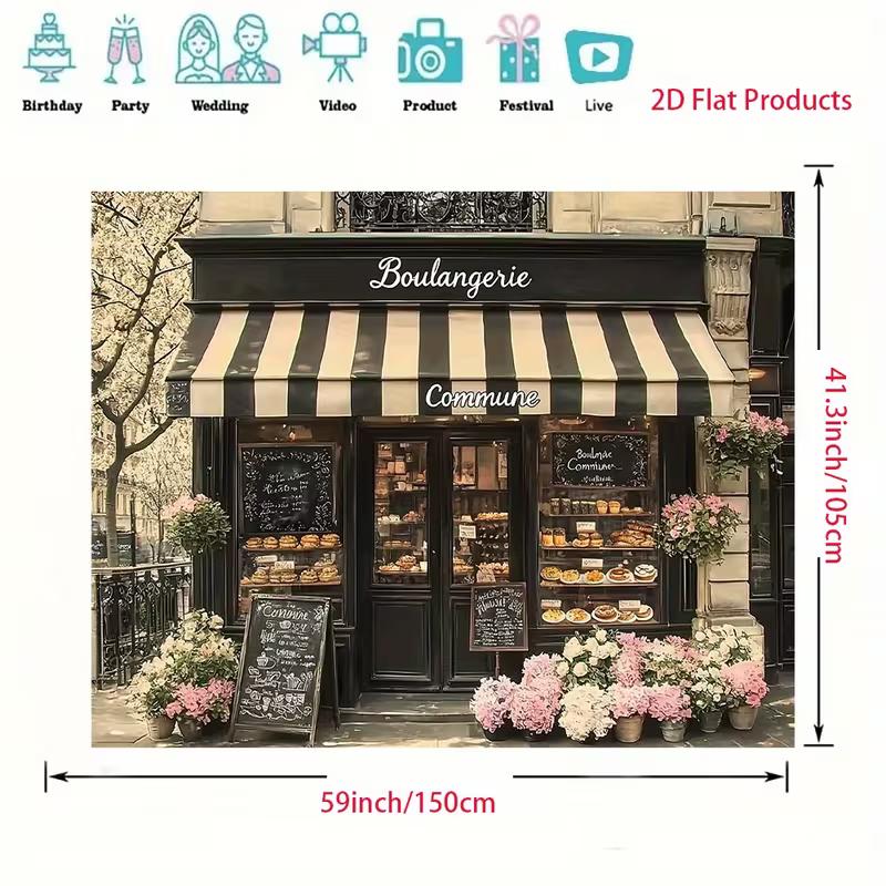 Sfondo 2D Panetteria Francese per Shooting Fotografico a Tema Pasticceria & Cibo