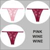 FINETOO 3PCS/Set Sexy G-string Panties Women Thongs  Lace Underwear Pantys Low-Waist Femme Underpants Mesh Transparent  Lingerie