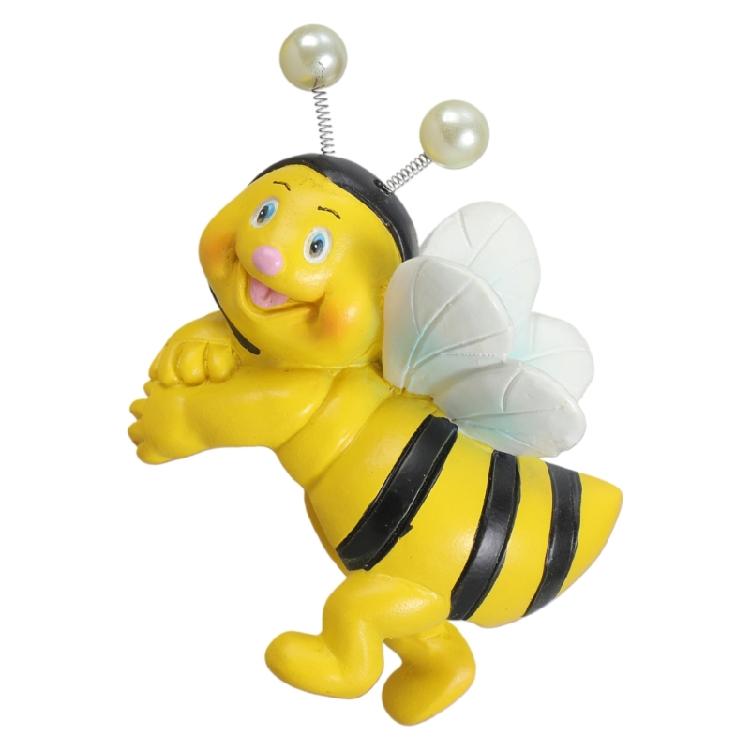 2Pieces Cute Climbing Bees Resin Pot Huggers Figurines for Personalizing Garden Patios Balconies and Home Decoration